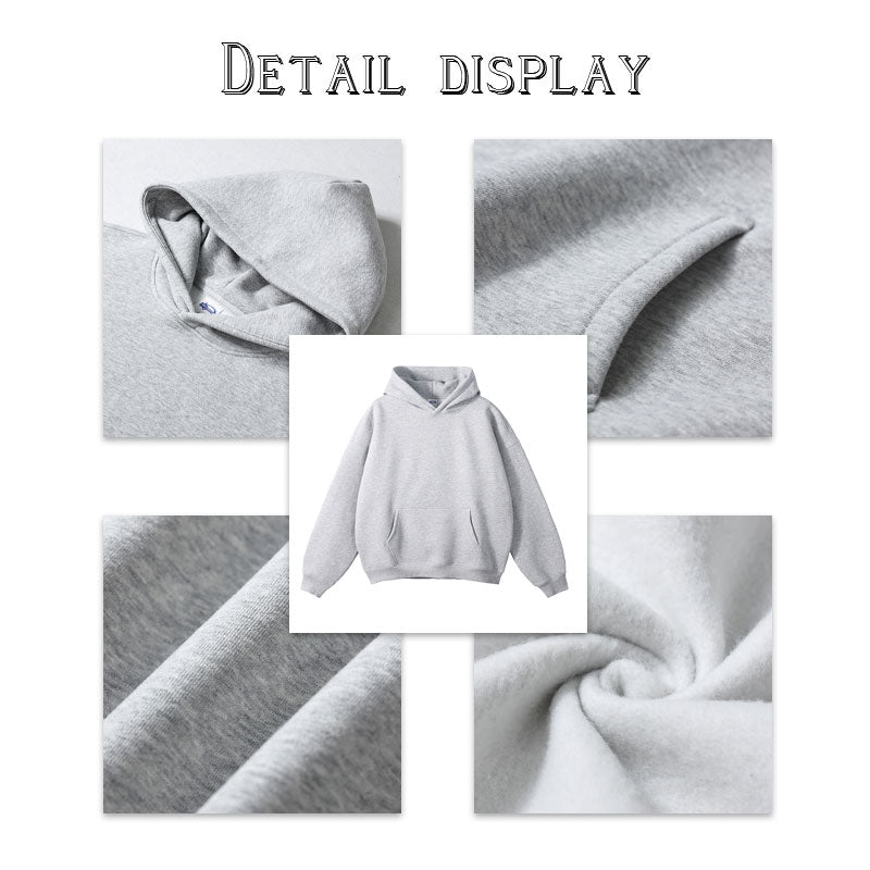 High Quality Heavyweight Unisex Print on Demand Hoodies Custom Men's Oversized Hoodies
